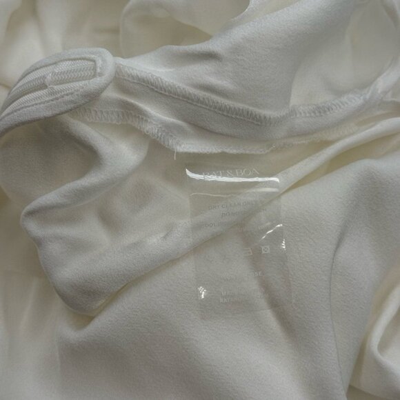 🆕 RAT & BOA 🧿 NWOT Margot Boatneck Long Sleeve Open Back White Maxi, Sz XXL - Picture 15 of 15